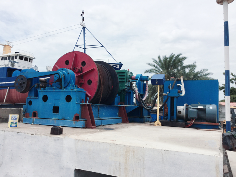 30t Hydraulic Winch for Slipway of Angola Shipyard