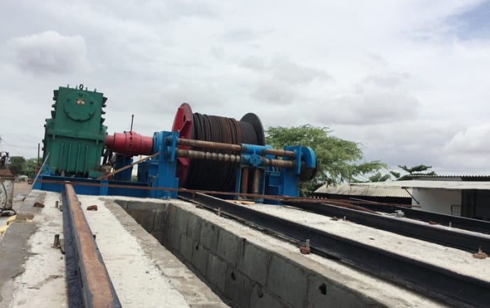 Hydraulic slipway Winch
