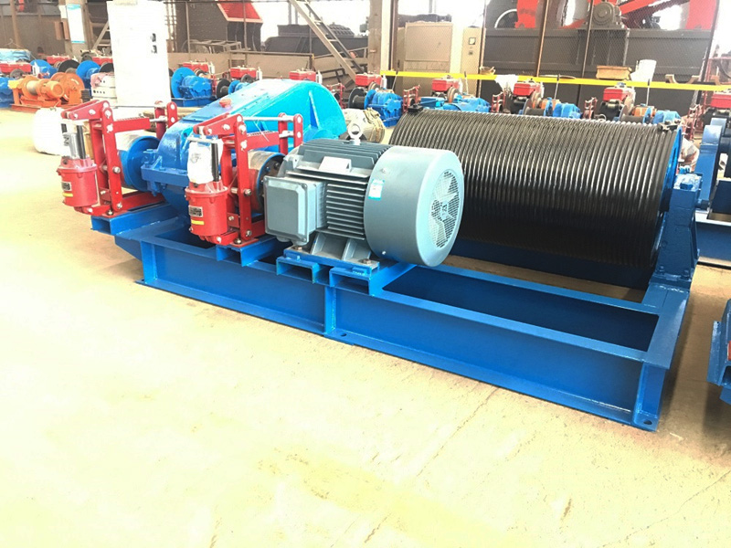 double brake electric winch