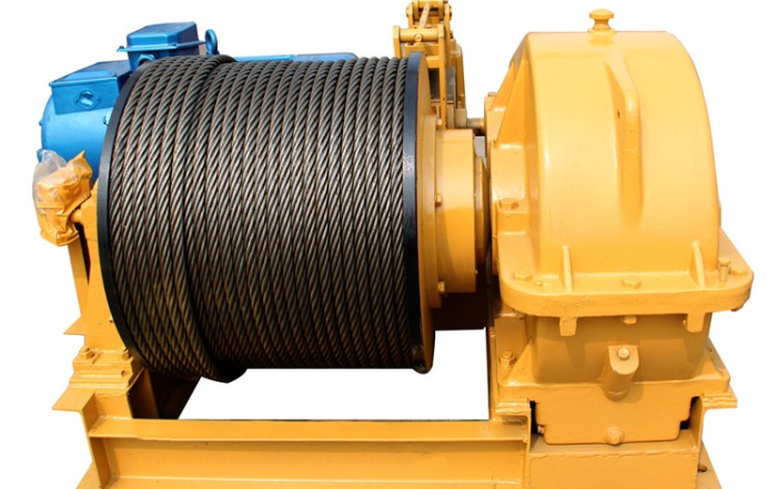 electric winch with wire ropes