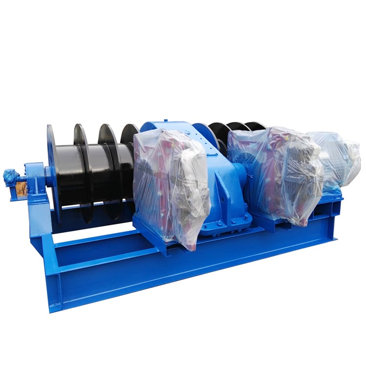 electric pulling winch double gypsy