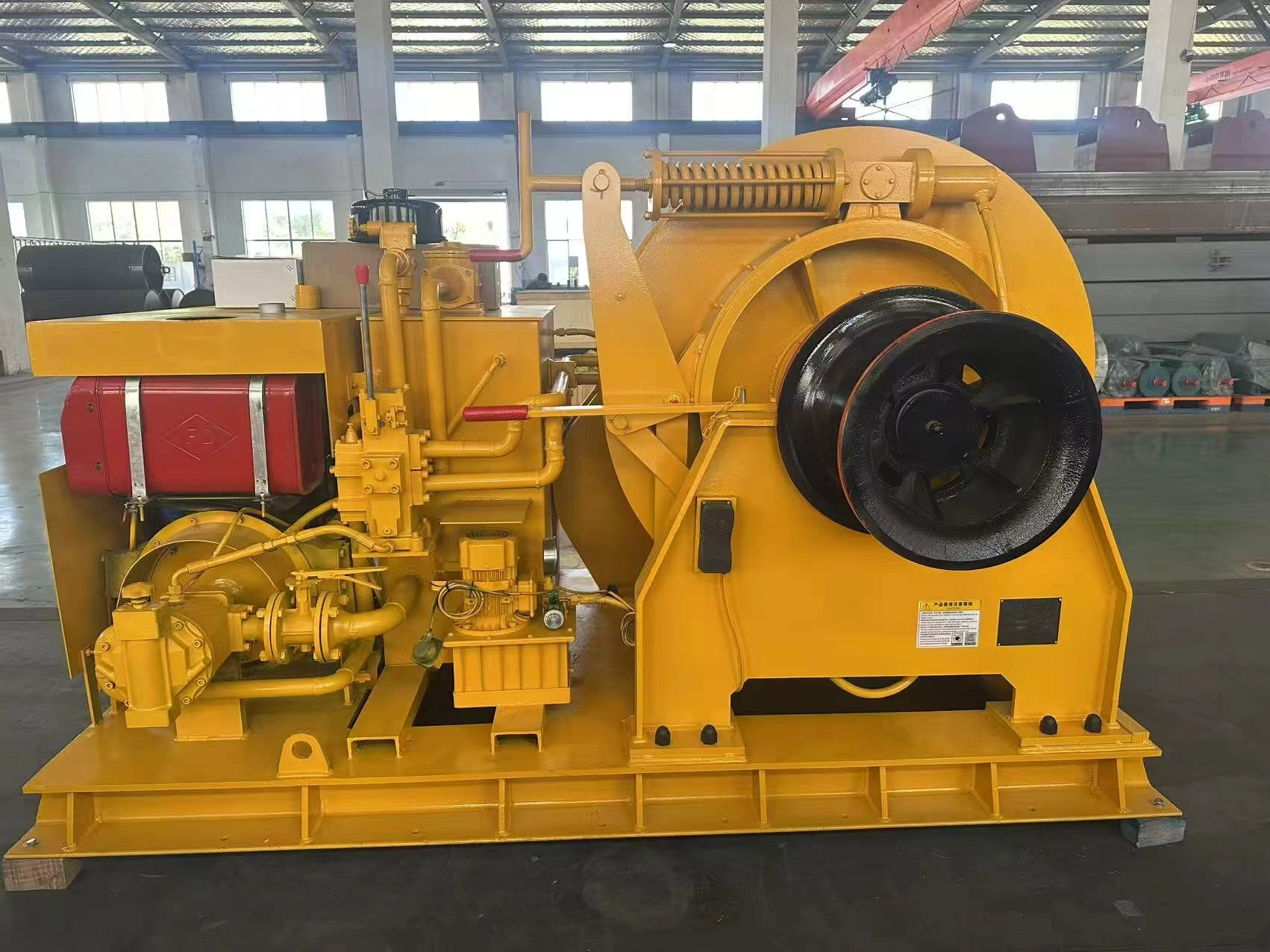 10T hydraulic mooring winch with diesel driven HPU 10T hydraulic mooring winch with diesel driven HPU