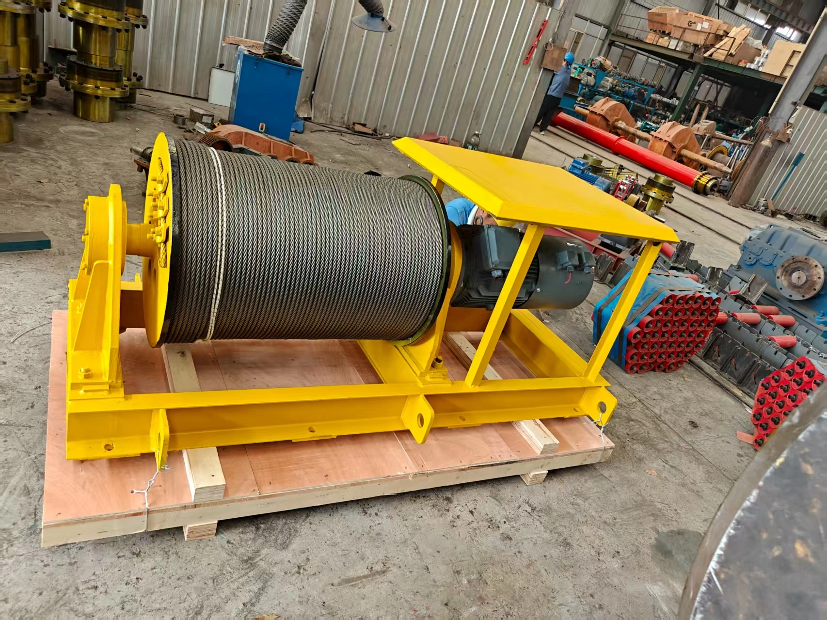 3T build-in planetary reducer electric driven winch 3T build-in planetary reducer electric driven winch