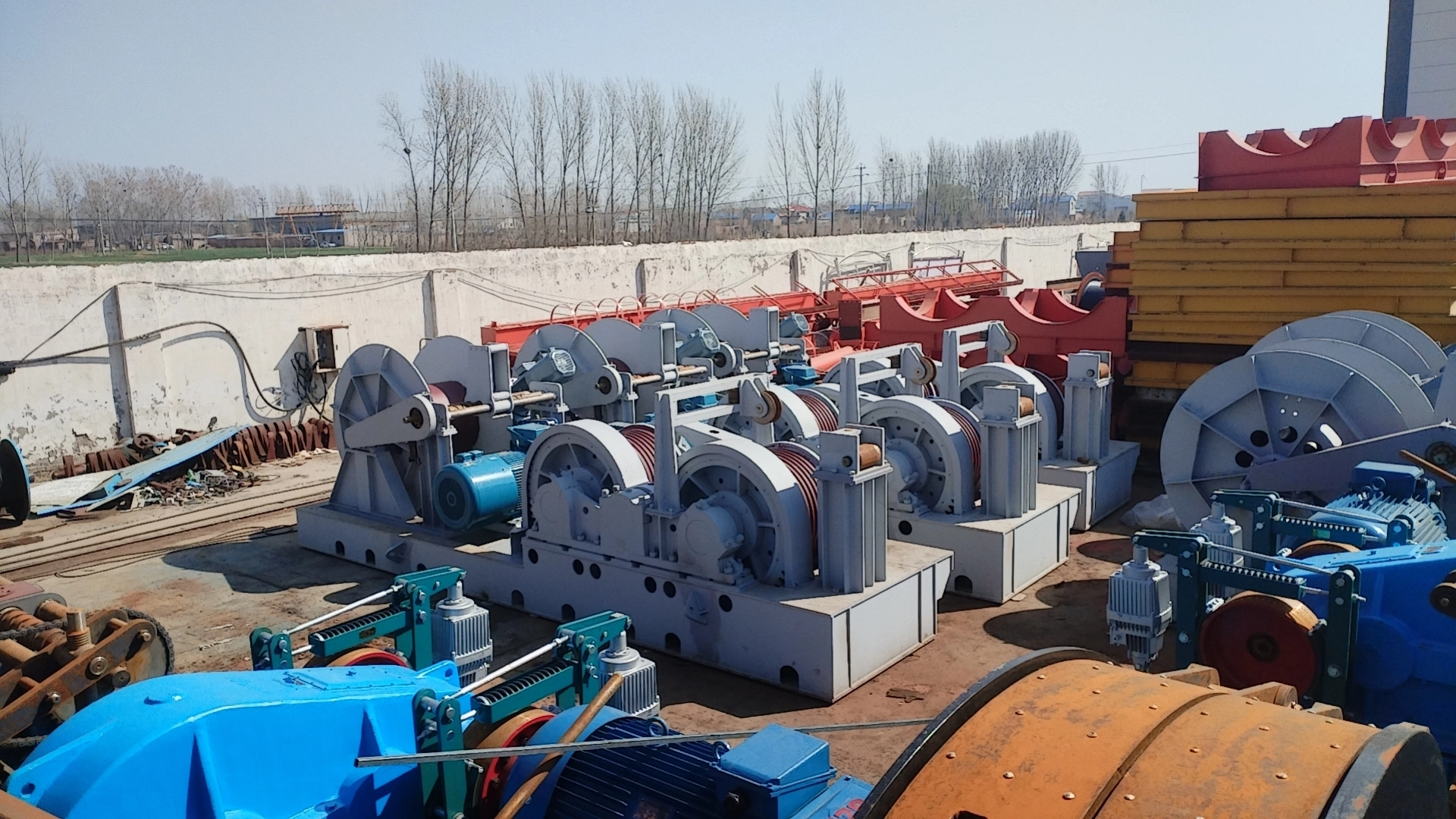 40T JMM friction double drum winch for pulling vessel 40T JMM friction double drum winch for pulling vessel
