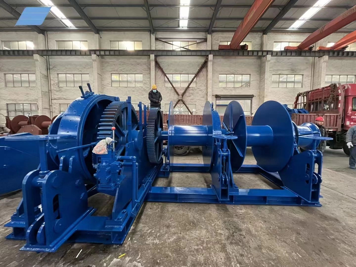 Hydraulic anchor mooring windlass-single gypsy wheel for 66mm anchor chain and double mooring drum Hydraulic anchor mooring windlass-single gypsy wheel for 66mm anchor chain and double mooring drum